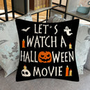 Halloween Pillow Covers Trick or Treat Bat Pumpkin Decorative Square Pillowcase