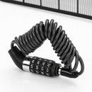 Motorcycle Locks Helmet Code Lock 4 Digit Password Anti-theft Cable Lockstitch