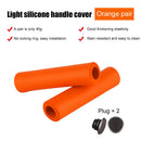 Mountain Bike Handlebar Grips Cover Soft Bicycle Handle Grips Set (Orange) Newly
