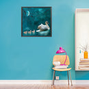 5D Diamond Painting Kit Swan Lake Full Round Drill Rhinestone DIY Wall Arts
