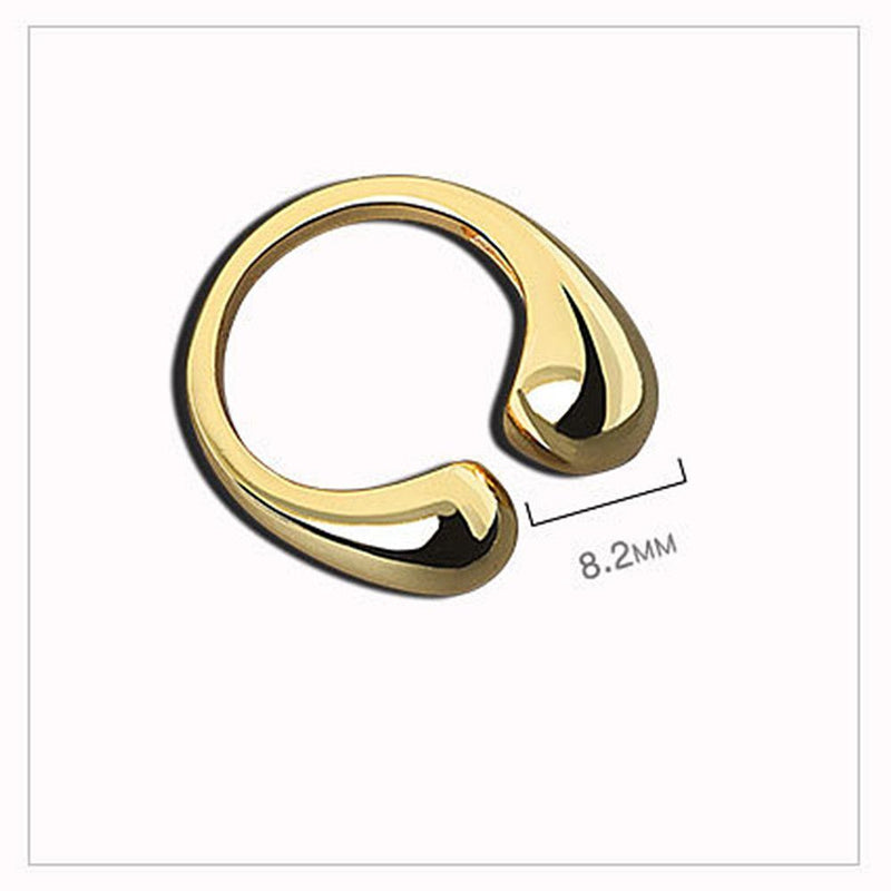 Women Minimalist Opening Rings Jewelry Gift Finger Rings Double Ball Beads