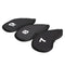 10pcs Golf Head Cover Club Iron Putter Head Protector Set Neoprene Black Newly