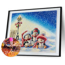 5D DIY Diamond Painting Full Round Drill Animal Christmas Rhinestone Mosaic A