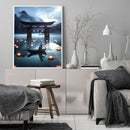 Full Embroidery DIY Canvas Stamped 11CT Boat Ferry Cross Stitch Home Artwork Kit