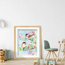 Diamond Painting Bird Flower Full Round Drill Picture of Rhinestone DIY Drawi