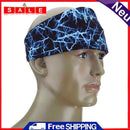 Sports Fitness Yoga Sweatband Hair Band Elastic Breathable Headband (Blue)