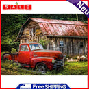 DIY Cabin Car Rhinestone Picture Mosaic Full Round Drill Diamond Painting Craft