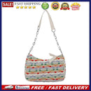 Colorful Prints Clutch Bag Women Jacquard Chain Shoulder Underarm Chain Handbag