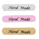 20pcs PU Leather Keywords Sewing - On Clothing Branded Clothes for Jeans Ta