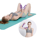 Leg Trainer Thigh Home Gym Sport Arm Chest Muscle Exerciser Clip (Purple) Newly