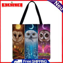 LI Q P R Owl Shopping Bag, Printed, Casual, Large Capacity, 40x