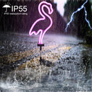 2pcs LED Solar Neon Lights Outdoor Flamingo Lawn Stake Lamp Garden Decoration