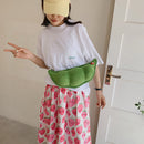 Creative Peas Shoulder Bag Plush Purse Cute Cartoon Chest Crossbody Phone Bags