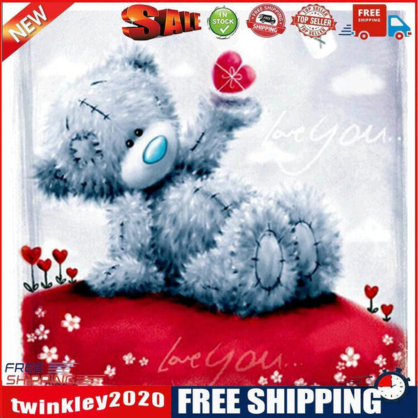 DIY5D Heart Bear Diamond Embroidery Painting Cross Crafts Stitch Home Decor