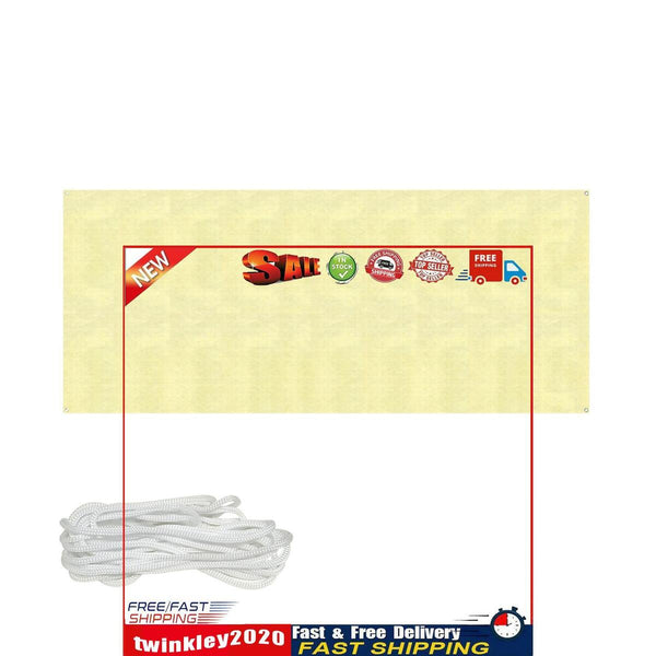 Sun Shade Sail - Rectangle Canopy Awning Cloth Screen with Rope (4x1.6m) Newly