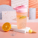 500ML Water Shaker Cup Outdoor Travel Sports Water Bottle Drinkware (Pink) Newly