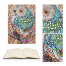 DIY Owl Special Shaped Diamond Painting 50 Pages A5 Sketchbook Drawing Book Gift