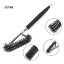 18 inch BBQ Grill Barbecue Cleaning Brush Stainless Steel Kitchen Cooking Too
