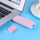 MP3 Player Strip Lossless Sound Support 64GB TF Card Media Players (Pink)