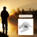 55mm Plastic Metal Winter Ice Fishing Reels Portable Fishing Reel (White) Newly