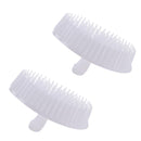 2pcs White Washing Hair Cleaner Brushes Shampoo Scalp Massage Comb