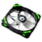 ID-COOLING PL-12025 LED 120mm Cooling Fan w/ De-Vibration Rubber CPU Cooler Fan