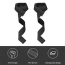 2pcs Gym Lifting Straps Anti-slip Wraps for Powerlifting Training (Black) Newly