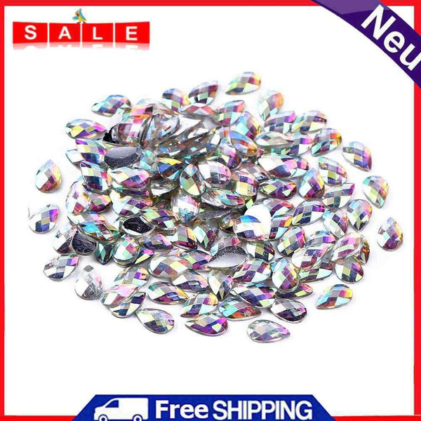 5 pcs Gorgeous Nail Art Rhinestone AB Colorful DIY Manicure Decor Charm