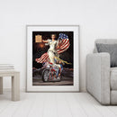 5D DIY Full Round Drill Diamond Painting Flag Queen Home Wall Art Craft Gift