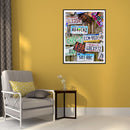 License Plate Oil Paint By Numbers Wall Art Posters Picture Craft Decorations