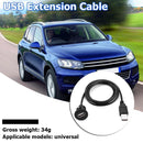 1m 3.28ft USB Male to Female Cable Extension Car Dash Mounting Universal Panel