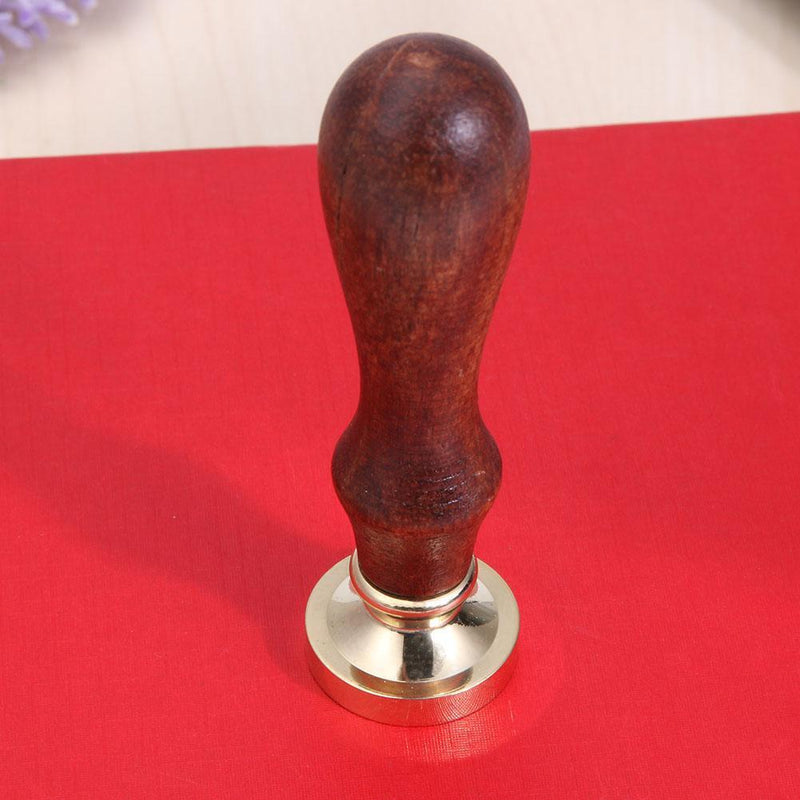 Retro Rose Pattern 26 Letter A-Z Alphabet DIY Wax Seal Stamp with Handle(F)