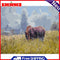 DIY Oil Painting By Numbers Kit Horses Eat Grass Hand Painted Picture Home Decor
