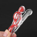 Plastic Musical Note Letter Paper Clip Piano Sheet Spring Holders (Red)