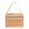 Woven Cooler Bags Waterproof Wicker Picnic Basket Rattan Bag Lid and Handle