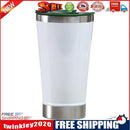 Double-layer Thermal Mug Beer Cups Stainless Steel Coffee Bottle (White)
