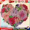 Part Specical Shaped Drill Diamond Painting Flower Heart Mosaic Kit Craft Newly