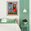 11CT Full Cross Stitch Landscape DIY Printed Wall Art Home Decoration Craft