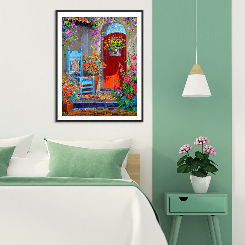 11CT Full Cross Stitch Landscape DIY Printed Wall Art Home Decoration Craft