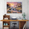 Village Sunset 50x40cm Oil Paint By Numbers Picture DIY Painting
