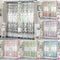 4pcs Peony Curtain Living Room Bedroom Home Door Window Curtain (Pink)