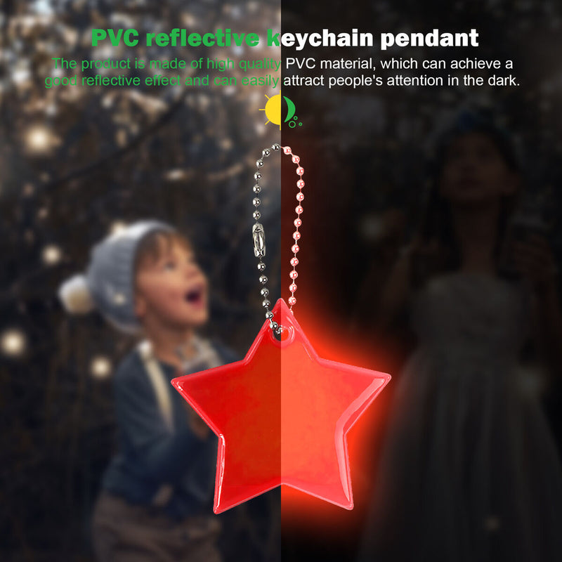 Safety Reflector Pendant - Pack of 24 - Safety Reflective Gear with Bead Chain