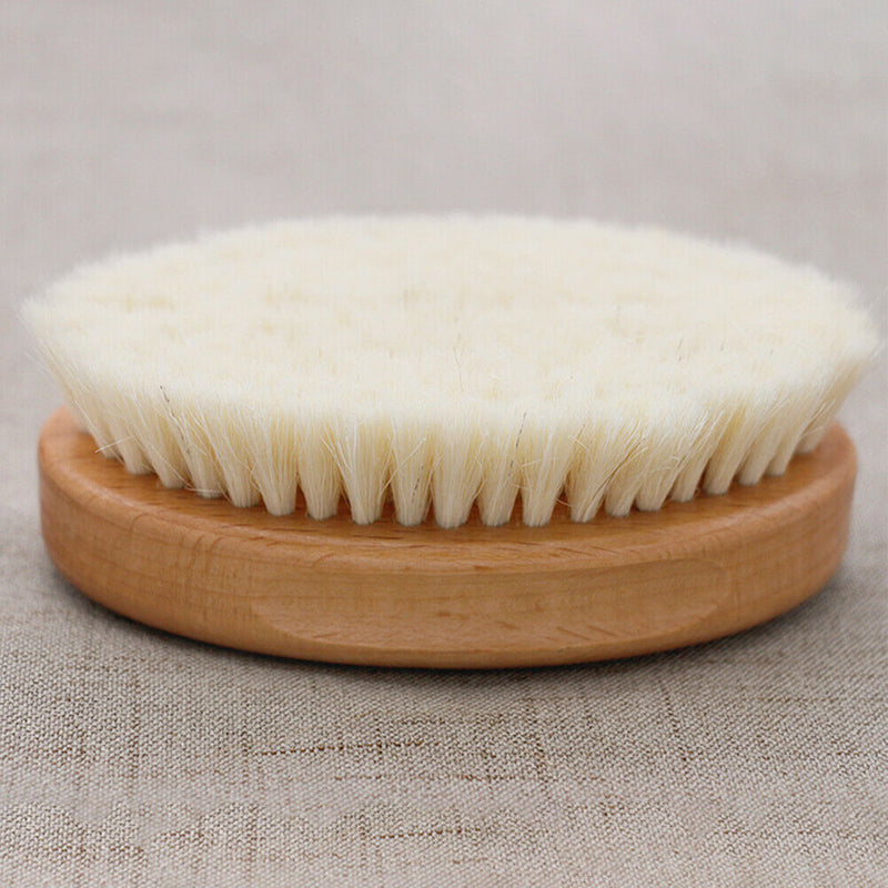 Custome Infant Wooden Soft Wool Brush Newborn Hair Comb Head Massager Baby Care