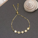 Crystal Adjustable Women Fashion Jewelry Flower Bracelet Bangle Luxury