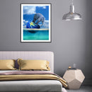 5D Diamond Painting Kit DIY Stepping Earth Elephant Full Round Drill Mosaic