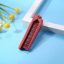 Folding Hair Comb Anti Static Plastic Foldable Beard Pocket Brush (Red) Newly