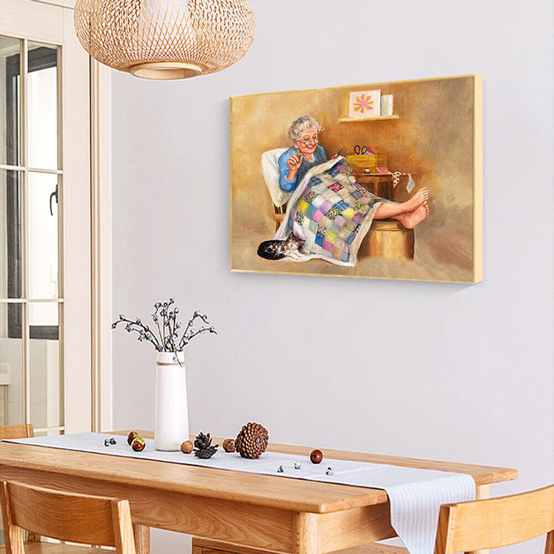 Full Round Drill 5D DIY Diamond Painting Grandma Wall Craft Rhinestones Picture