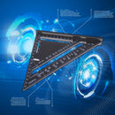 7inch Metric Triangle Measuring Ruler Square Angle Protractor Trammel Tools