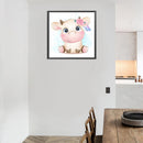 5D Full Round Diamond Painting Cartoon Animal DIY Mosaic Picture Decoration G