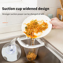 Triangle Drainage Rack Kitchen Leftovers Filter Hanging Net (White) Newly